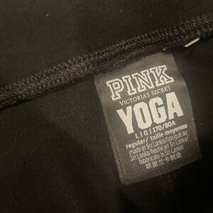 Pink yoga pants
